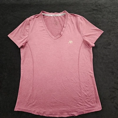 Camiseta para mujer Aeropostale Sport A87 granate manga corta rendimiento cuello en V L Foto 1 de 4