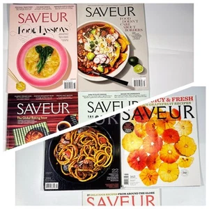 saveur magazine lot Of 8 2018 2019 2014 2005 88 Cooking Recipes - Picture 1 of 13