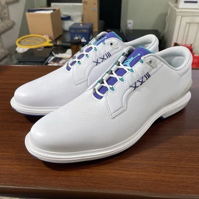 Nike Air Jordan ADG 5 Mens Size 11.5 Golf White Grape Ice Emerald FQ6642-100 - Image 1 of 4