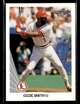 1990 Leaf Ozzie Smith #142 - Image 1 of 2