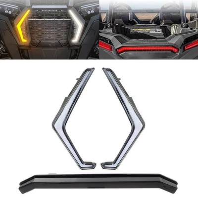 Black White Front Turn Signal Light Tail Light For Polaris RZR Turbo S 4 2021-22 - Image 1 of 4