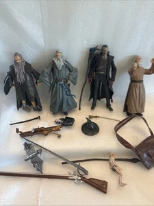 Lord of the Rings Action Figures Lot Toys Weapons And Figures The Hobbit - Picture 1 of 20