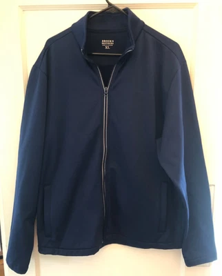 Brooks Brothers Mens XL Navy Blue Full Zip Active Jacket Golf Casual Stretch - Image 1 of 4