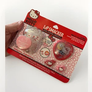 NUOVO Lip Smacker Hello Kitty By Sanrio 6pz Beauty Collection Set Positivamente Pesca - Foto 1 di 2