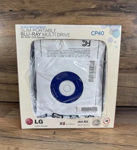 LG Blu-Ray Slim Portable External Multi Drive Model CP40NG10 w/ USB Cable - Photo 1/3