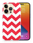 CASE COVER FOR APPLE IPHONE|RED ZIG ZAG PATTERN SHAPE #6