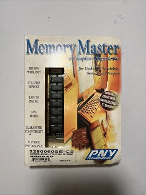  Memory Master Complete Upgrade Kit  PNY Technologies Dimm 32mb Pc100 SDRAM - Image 1 of 4