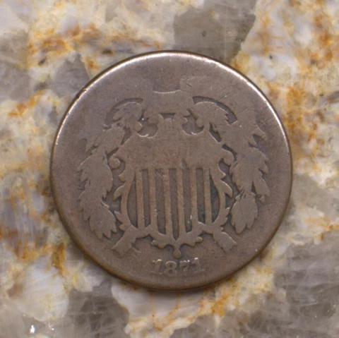 1871 Two cent piece Cover