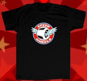 SPEED WHEELS SKATE LOGO T-Shirt VINTAGE OLD SCHOOL SKATEBOARD SIZES M-3X - Picture 1 of 12