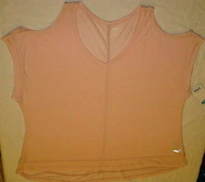 Everlast Women's Active Cold Shoulder Top Size 2X Rose Quartz NEW - Picture 1 of 2