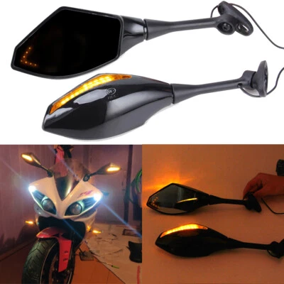 Espejos retrovisores LED para Honda CBR250R CBR300R CBR500R CBR600RR CBR1000RR 2014 2015 2016 Foto 1 de 4