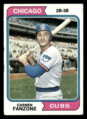 1974 Topps CARMEN FANZONE #484 GD-VG Chicago Cubs - Image 1 of 2