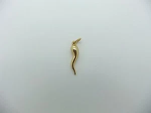 Colgante/dije vintage de cuerno de oro amarillo de 14 quilates alrededor de los años 60 - Imagen 1 de 1