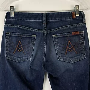 Vaqueros de mezclilla 7 para toda la humanidad 7FAM talla 26 corte bota Y2K retro de colección - Imagen 1 de 8