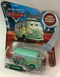 Disney Pixar CARS Diecast FILLMORE VW PEACE #38 LOOK My Eyes Change BRAND NEW  - Picture 1 of 3