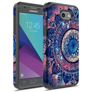 For Samsung Galaxy J7 V/Perx /J7 Prime/J7 Sky Pro/ SM-J727 Hybrid Graphic Case - Picture 1 of 10