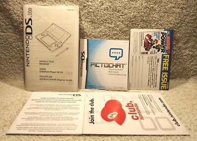 Nintendo DS Lite - Lote de insertos/manuales/insertos *En muy buen estado* ¡¡ENVÍO GRATUITO!!! Foto 1 de 4