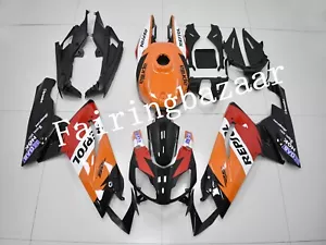 Fit for 2006-2011 Aprilia RS125 REPSOL Black Orange ABS Injection Fairing Kit - Picture 1 of 10