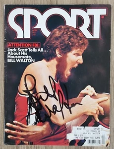 Bill Walton Signed Sport Magazine 4/77 April 1977 Trailblazers NBA HOF RAD - Picture 1 of 1