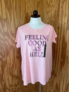 Torrid T-Shirt Pullover Relaxed Fit Crew Tee Short Sleeve Knit Pink Sz 00 NWT - Picture 1 of 11
