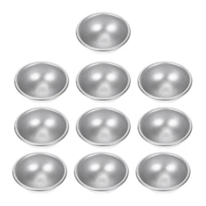 10 Pezzi Stampi Bagno Semisfera Alluminio Semicircolari Sfera Stampi Sapone Sale - Foto 1 di 12