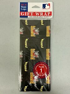 Pittsburgh Pirates MLB Baseball Gift Decorative Wrapping Paper 12.5 Square Feet