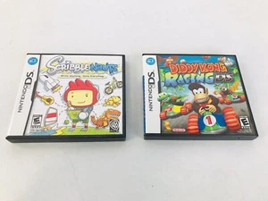 Nintendo DS Video Games Cartridges Diddy Kong Racing And ScribbleNauts Lot - Picture 1 of 4