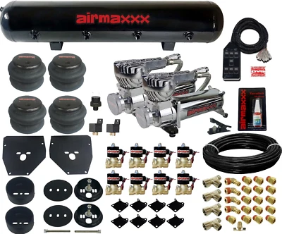 3/8 阀门 Blk 7 开关袋储罐 580 Air Ride 悬架套件适用于 C10 1963 - 1972 — 第 1/4 张图片