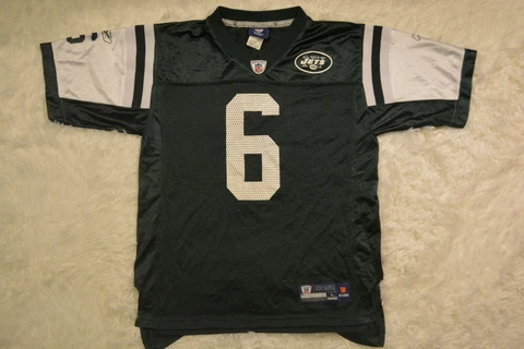 New York Jets Mark Sanchez #6 Reebok NFL Jersey, Size L Large Youth Football Cover