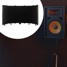 Microphone Isolation Shield Studio Mic Sound Absorbing Foam Reflector Black