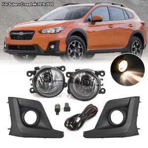 Fog Light Kit For Subaru Crosstrek 2018 2019 2020 W/ Switch Wiring Bezel Cover - Foto 1 di 19