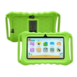7 inch Kids Tablet PC Android 9 Quad-Core Dual Cameras WiFi Bundle Case 64GB - Picture 1 of 15