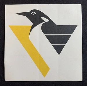 Vintage Pittsburgh Penguins Logo Sticker NHL - Picture 1 of 1