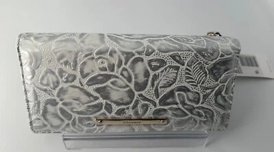 Cartera Brahmin Melbourne ADY delgada doble pliegue de cuero blanca Lyon Foto 1 de 4