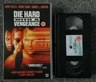 DIE HARD WITH A VENGEANCE (VHS) BIG BOX - Bruce Willis + Samuel L. Jackson - Image 1 of 2