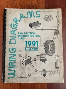 Harley Davidson 1991 All Models OEM Wiring Diagrams & Electrical Guide 99948-91 - Picture 1 of 9