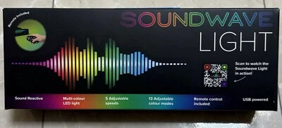 FIZZ CREATIONS Soundwaves Light Music Reactive Remote Multicolour Speed/Colour Modes USB