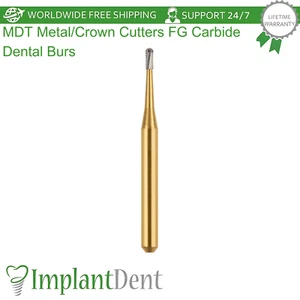 MDT Dental Metal Crown Cutters FG Carbide Burs Seamless Material Removal - Picture 1 of 28