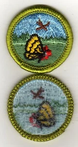 Nature (Green Brd) Merit Badge, Type H, Blue Back Version (1972 - 1975), Mint! - Picture 1 of 1