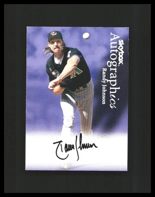 1999 Randy Johnson Auto SkyBox Premium Autographics Arizona Diamondbacks - Image 1 of 3