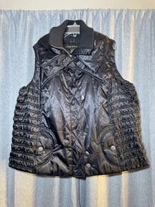 Gilet imbottito Lane Bryant blu navy 22/24 nuovo con etichetta - Foto 1 di 4