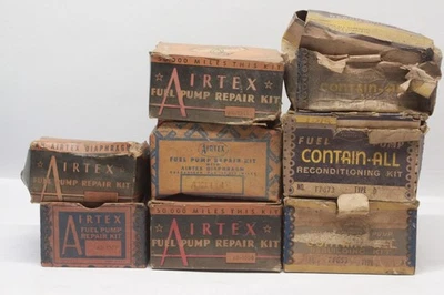 Lot of 8 NORS Vintage Car or Truck  Engine Fuel Pump Rebuild Parts Assortment - Image 1 of 4