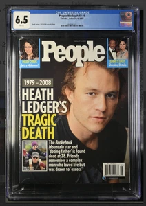 HEATH LEDGER 1979-2008 His Tragic Death PEOPLE MAGAZINE Feb 2008 CGC 6.5 Top Pop - Picture 1 of 3
