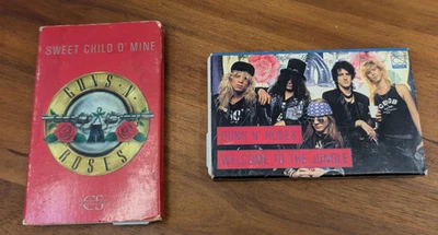 Vtg Guns N Roses Sweet Child O Mine & Welcom to the Jungle Single Cassette tape Foto 1 de 4