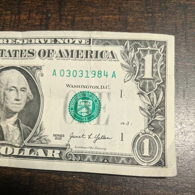 Fancy Serial Number $1 Birthday Note March 3, 1984, 03031984 - Image 1 of 3