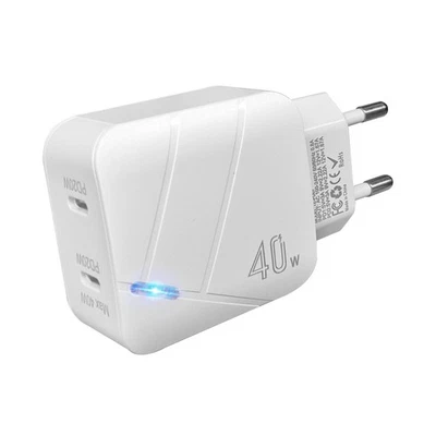 Schnell 40W 3A Ladegerät USB-C Europäischer Netzteil Stecker Für Samsung Handy - Bild 1 von 4