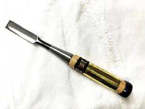 Japanese Oire Nomi Chisel 15mm by Ouchi Souke – Hardwood Handle, Flat Blade - Picture 1 of 4