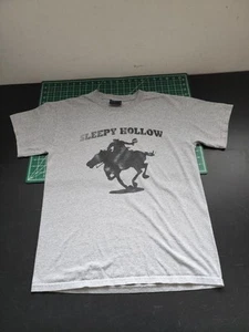 Vintage 90s Sleepy Hollow Gray Headless Horseman Disney T-Shirt Men's M - Picture 1 of 6