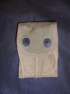 Original p.WWI / 1918 US Army Military Colt 45 Twin Ammo Magazine Pouch Webbing - Picture 1 of 3