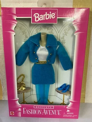 1996 Barbie Fashion Avenue 14980 Azul Verde azulado Falda Chaqueta Monedero Dorado Nuevo Foto 1 de 3